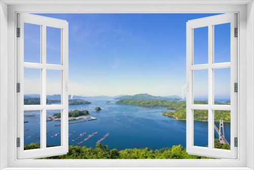 Fototapeta Naklejka Na Ścianę Okno 3D - 	長島の針尾公園から見た島々