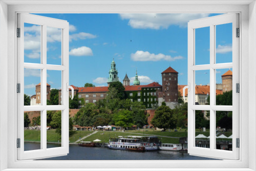 Fototapeta Naklejka Na Ścianę Okno 3D - Wawel Royal Castle in summer