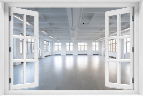 Empty vacant office space, generative ai