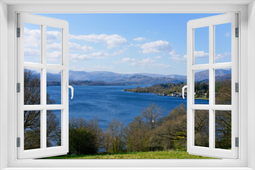 Fototapeta Naklejka Na Ścianę Okno 3D - View of Lake Windermere from Queen Adelaide's Hill.