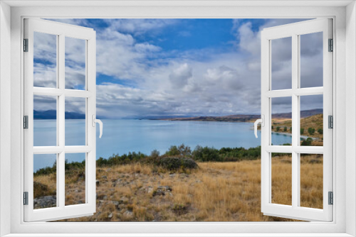 Fototapeta Naklejka Na Ścianę Okno 3D - Lake Pukaki Viewpoint