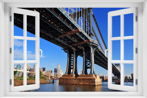 Fototapeta Naklejka Na Ścianę Okno 3D - Manhattan