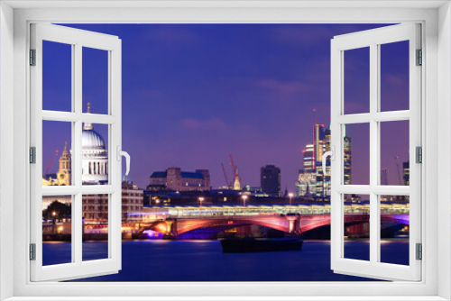 Fototapeta Naklejka Na Ścianę Okno 3D - London night