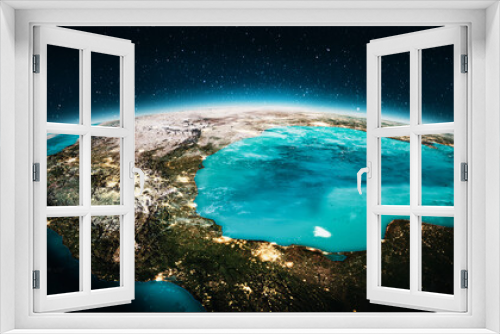 Fototapeta Naklejka Na Ścianę Okno 3D - Planet Earth - Mexican gulf. Elements of this image furnished by NASA