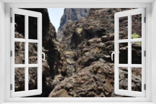 Fototapeta Naklejka Na Ścianę Okno 3D - Masca-Schlucht, Teneriffa