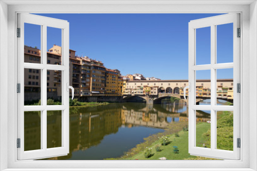 Fototapeta Naklejka Na Ścianę Okno 3D - Le Ponte Vecchio à Florence