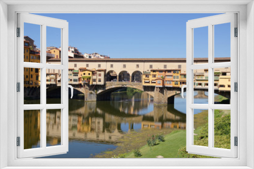 Fototapeta Naklejka Na Ścianę Okno 3D - Le Ponte Vecchio à Florence