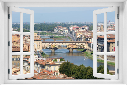 Fototapeta Naklejka Na Ścianę Okno 3D - Le Ponte de Vecchio à Florence