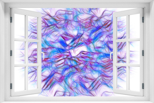 Fototapeta Naklejka Na Ścianę Okno 3D - Spirograph style overlapping colourful pattern and design on a plain white background