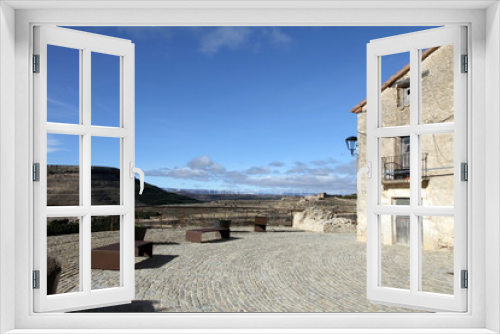 Fototapeta Naklejka Na Ścianę Okno 3D - viewpoint in Ares del Maestrat, Els Ports, Castellon Spain