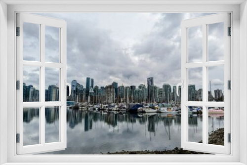 Fototapeta Naklejka Na Ścianę Okno 3D - Vancouver Skyline