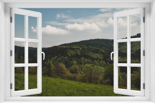 Fototapeta Naklejka Na Ścianę Okno 3D - Góry