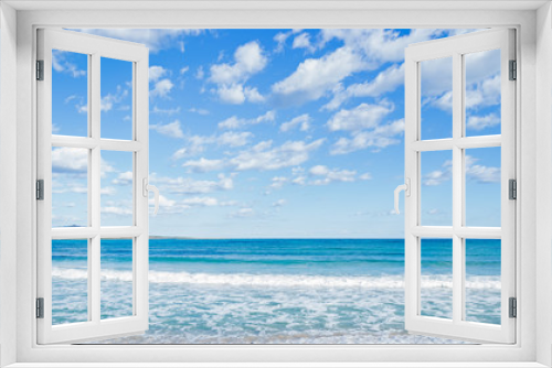 Fototapeta Naklejka Na Ścianę Okno 3D - blue sky and sea