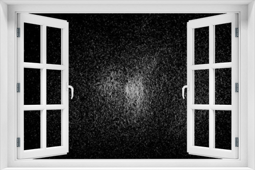 Fototapeta Naklejka Na Ścianę Okno 3D -  Salt crystal pile isolated on black background, top view