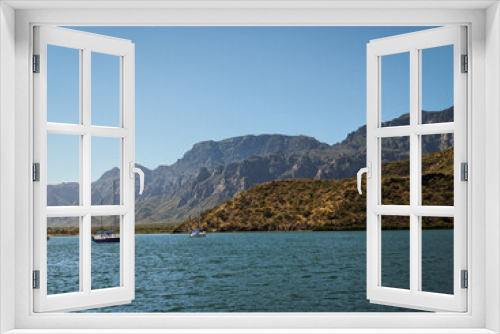 Fototapeta Naklejka Na Ścianę Okno 3D - Sailing to Isla Carmen's Picturesque Landscape
