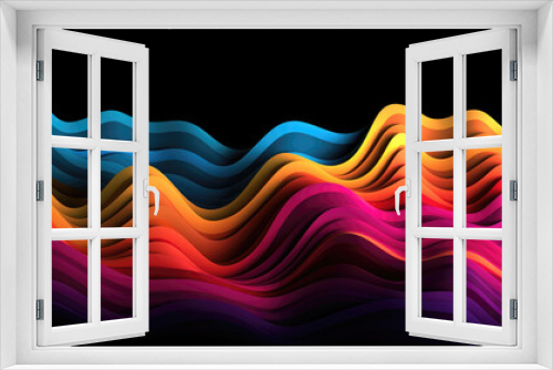 Vibrant Waves: Multicolor Design