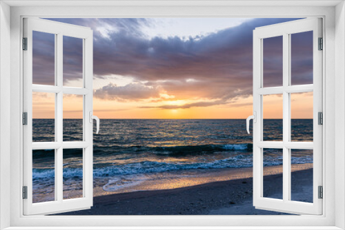 Fototapeta Naklejka Na Ścianę Okno 3D - Sunset Naples Beach Florida