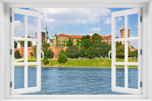 Beautiful medieval Wawel Castle, Cracow, Poland