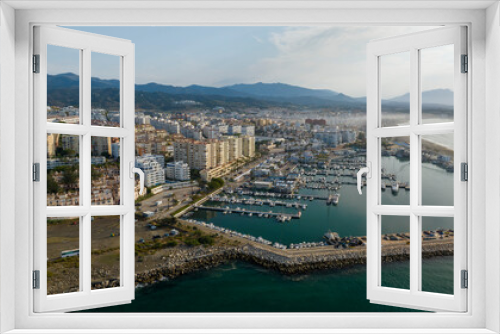 Fototapeta Naklejka Na Ścianę Okno 3D - vista del puerto de Estepona en la costa del sol, Andalucía	