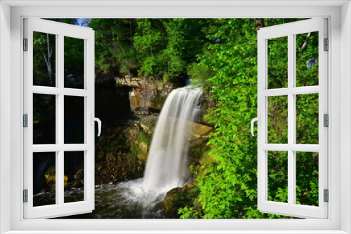 Fototapeta Naklejka Na Ścianę Okno 3D - Minnehaha Waterfalls in Minneapolis, Minnesota