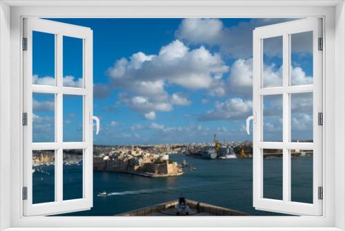 Fototapeta Naklejka Na Ścianę Okno 3D - Valetta Harbor - Malta