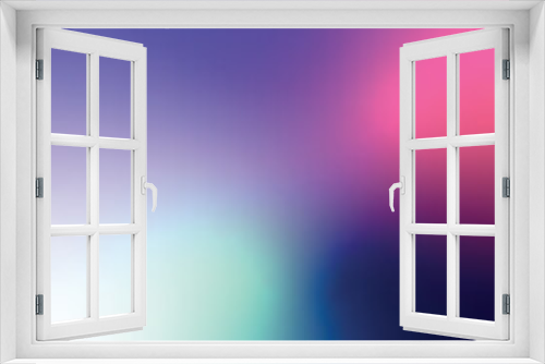 Fototapeta Naklejka Na Ścianę Okno 3D - Modern Neon Gradient