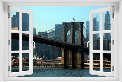 Fototapeta Naklejka Na Ścianę Okno 3D - Brooklyn Bridge, NYC