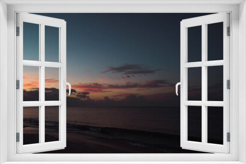 Fototapeta Naklejka Na Ścianę Okno 3D - Pink Sunrise on the Beach 3