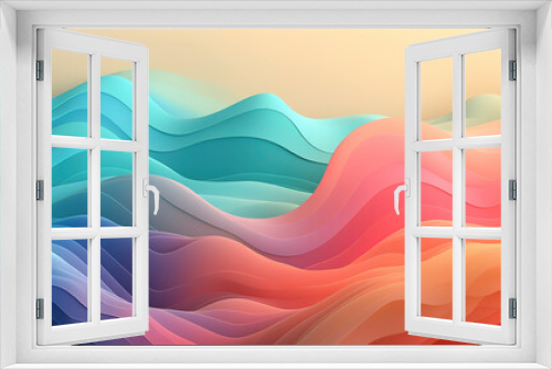 Abstract Pastel-Colored Wallpaper: A Dreamy Visual Delight Generated AI