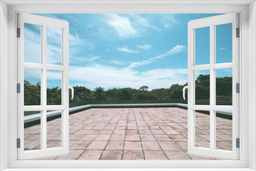 Fototapeta Naklejka Na Ścianę Okno 3D - terraço de concreto