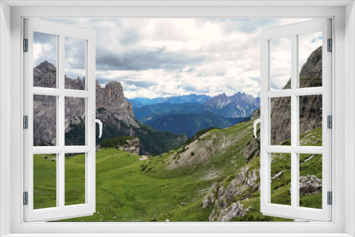 Fototapeta Naklejka Na Ścianę Okno 3D - Tre Cime Di Lavaredo national park, Italia, Dolomites
