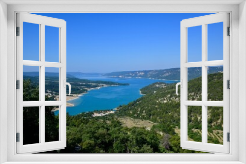 Fototapeta Naklejka Na Ścianę Okno 3D - Beautiful view of Lake of Sainte-Croix in summer. Provence, France.