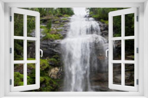 Fototapeta Naklejka Na Ścianę Okno 3D - Waterfall in the woods in Austria