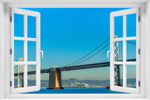 Fototapeta Naklejka Na Ścianę Okno 3D - Bay bridge, San Francisco, California, USA.
