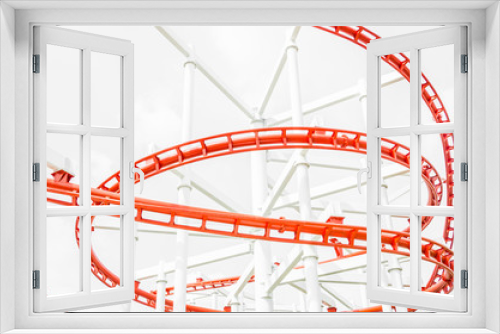 Fototapeta Naklejka Na Ścianę Okno 3D - Rollercoaster