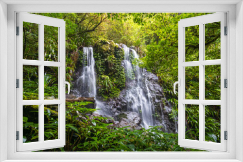 Fototapeta Naklejka Na Ścianę Okno 3D - Rainforest Waterfall