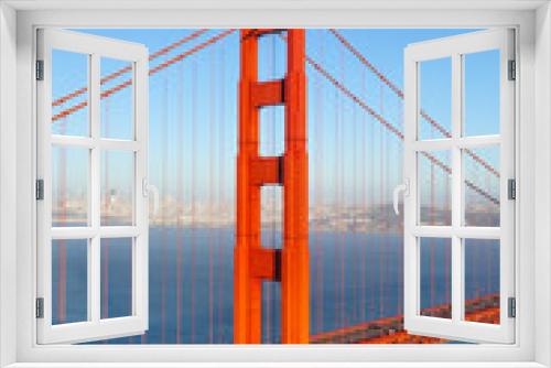 Fototapeta Naklejka Na Ścianę Okno 3D - famous San Francisco Golden Gate bridge in late afternoon light