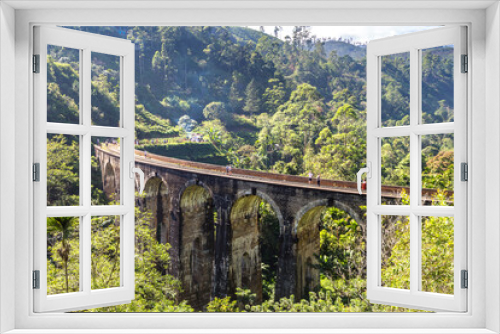 Fototapeta Naklejka Na Ścianę Okno 3D - Nine arch bridge in Sri Lanka
