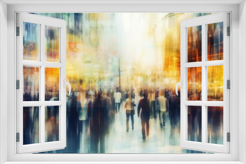 Abstract business background. Dynamic business environment surrounding with building.