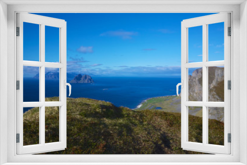 Fototapeta Naklejka Na Ścianę Okno 3D - Cliffs on Lofoten