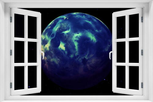 Fototapeta Naklejka Na Ścianę Okno 3D - Planet Neptune on a dark background. Elements of this image furnishing NASA.