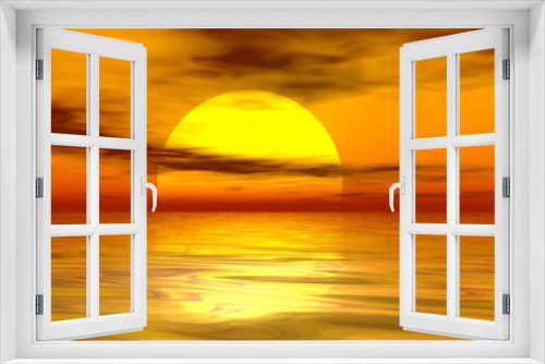 Fototapeta Naklejka Na Ścianę Okno 3D - sunrise sunset