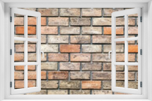 Fototapeta Naklejka Na Ścianę Okno 3D - old brick wall background