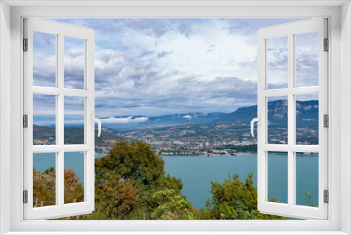 Fototapeta Naklejka Na Ścianę Okno 3D - Lago en Suiza