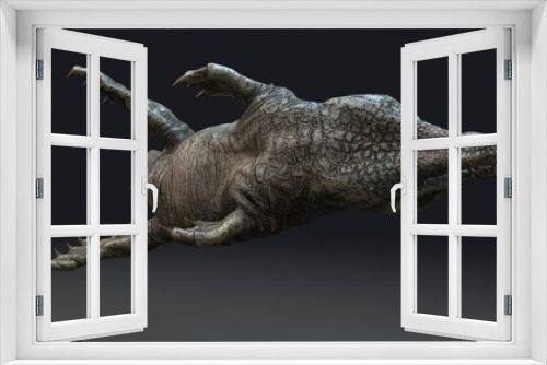 Fototapeta Naklejka Na Ścianę Okno 3D - Dakosaurus pose render of background. 3d rendering