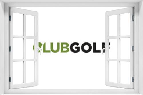 Fototapeta Naklejka Na Ścianę Okno 3D - Club Golf Wordmark logo icon vector template.eps