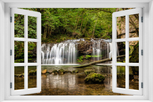 Fototapeta Naklejka Na Ścianę Okno 3D - The Ferrera waterfall