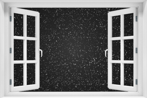 Fototapeta Naklejka Na Ścianę Okno 3D - Сosmic, cosmos, night sky, galaxy with tiny dots, stars pattern, starry text background. Elongated rectangle shape. Hand drawn falling snow