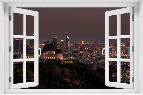 Fototapeta Naklejka Na Ścianę Okno 3D - LA Skyline