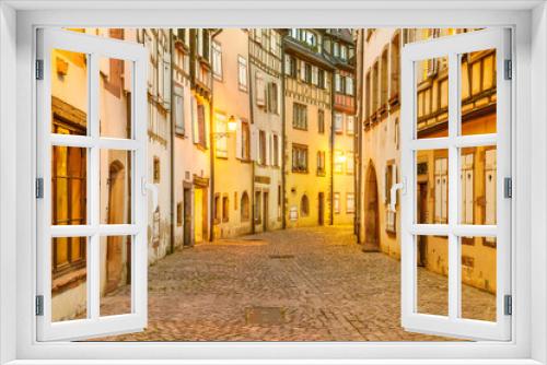 Fototapeta Naklejka Na Ścianę Okno 3D - Evening lights in Colmar, Alsace, France